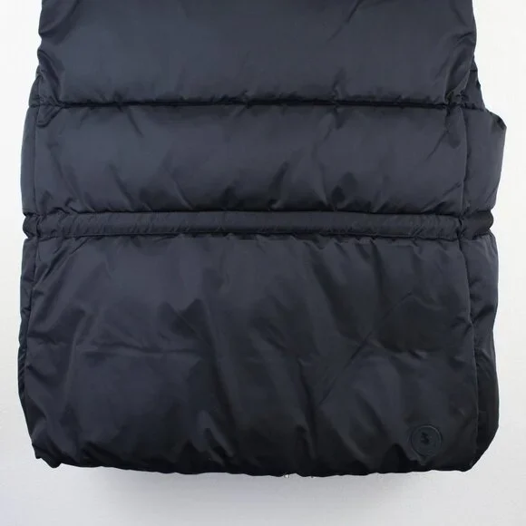 NWT Save The Duck Ren Puffer Vest, Black, 6/XL– Eco-Friendly, Drawstring Waist